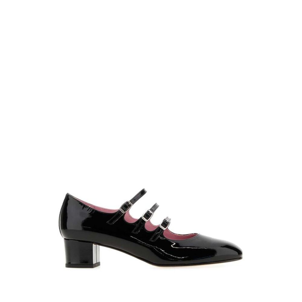 Carel Paris Women Black Leather Kina Pumps